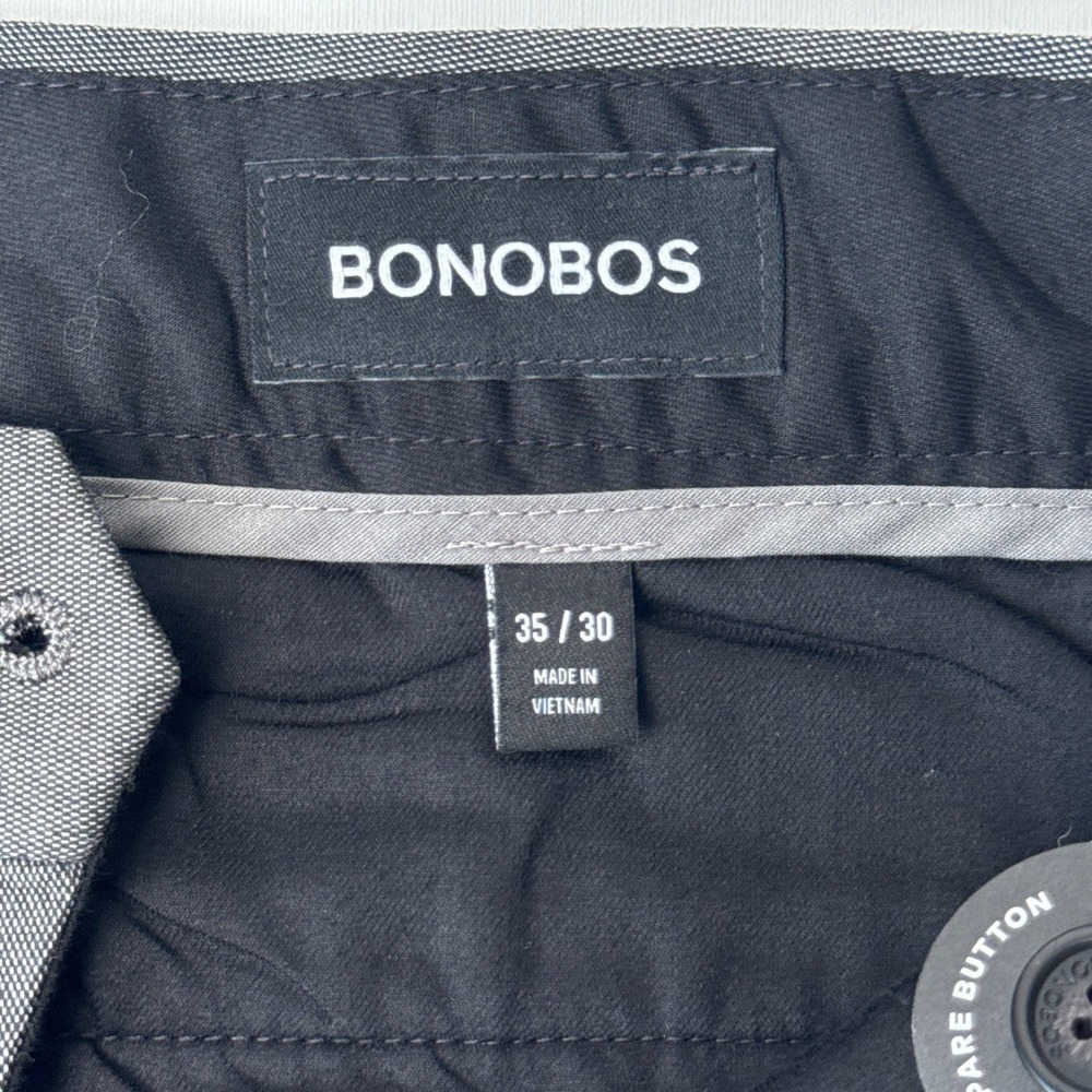 Bonobos Weekday Warrior Slim Taper Grey Dress Pants Mens 35x30 Tuesday - Picture 5 of 11